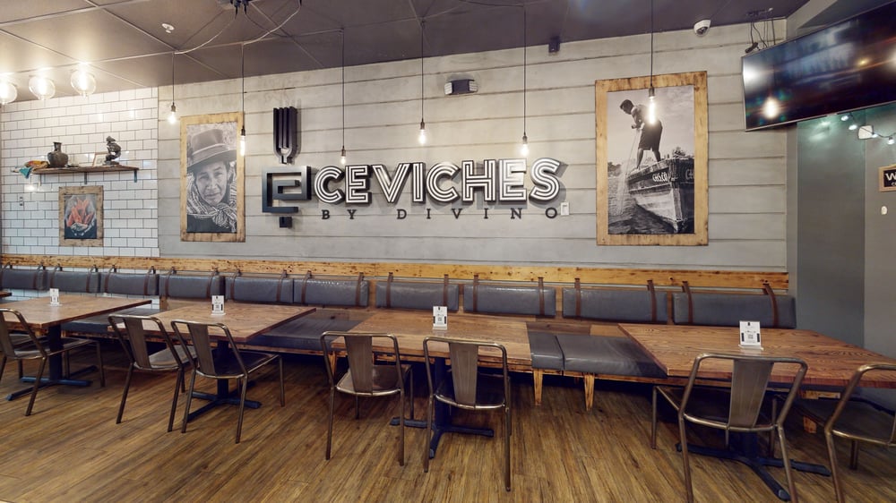 Sample of seating at Ceviches by Divino Fort Myers