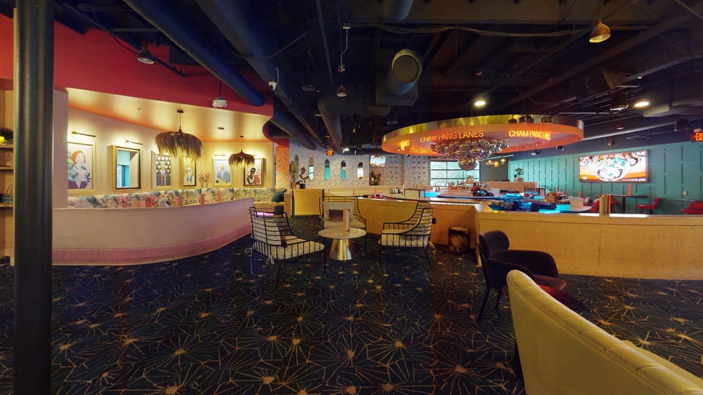 Sample of seating at Cham Pang Lanes