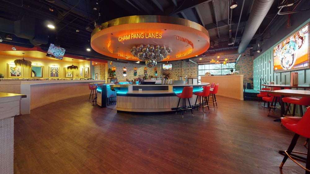 Sample of seating at Cham Pang Lanes